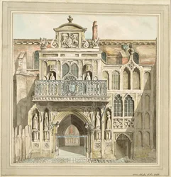 The Old Facade of the Guildhall, City of London, 1788